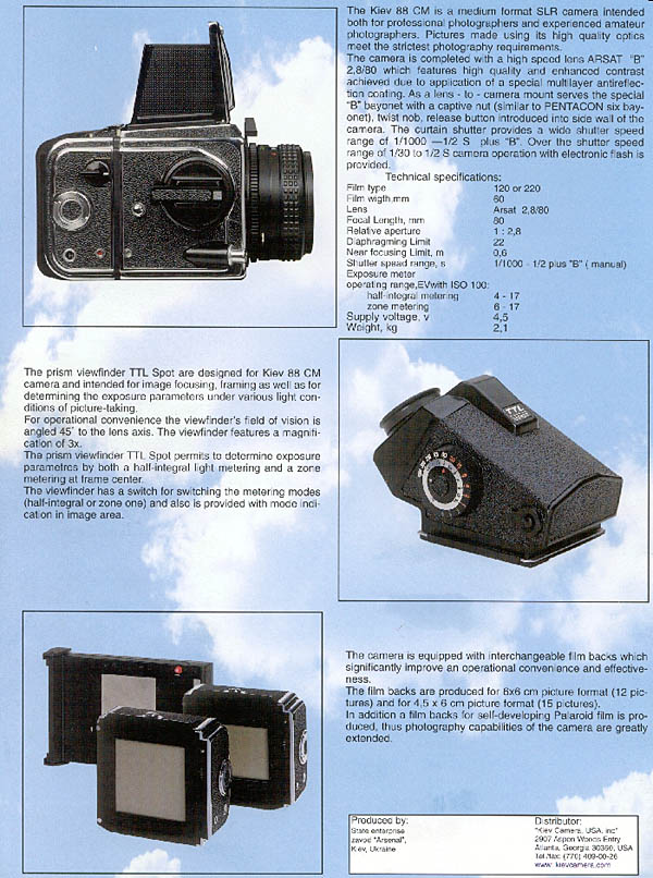 Kiev 88CM brochure page 4